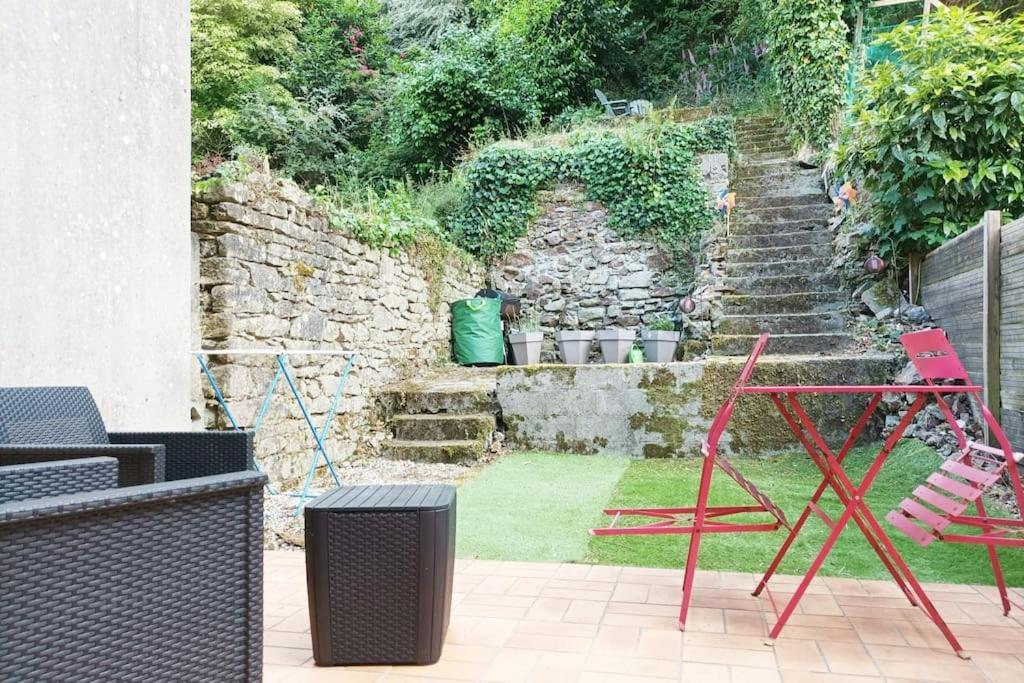 Oo Le Jardin Oo Paisible Studio Equipe Et Bien Place Quimper Exteriör bild